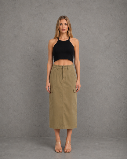 Pollera Cargo Olive