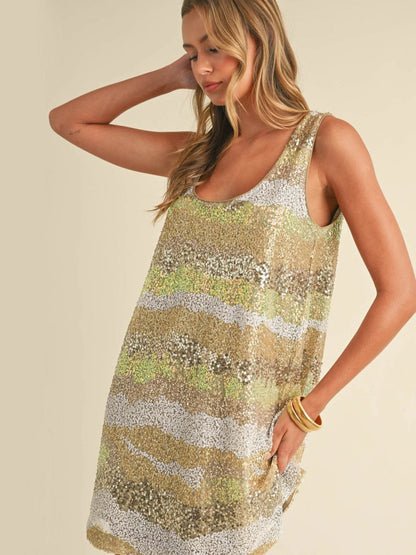 Vestido Vegas Gold