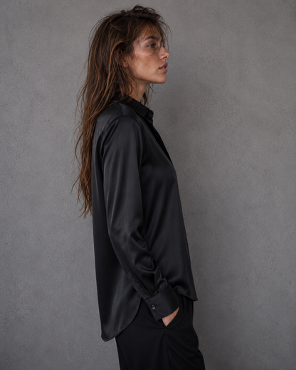 Camisa Satinada Black