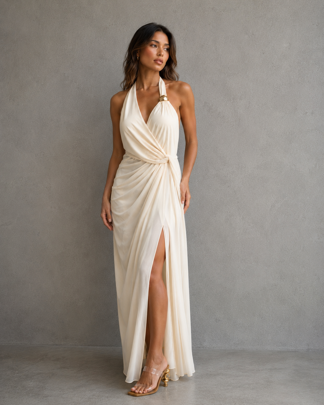 Vestido Gold Metallic