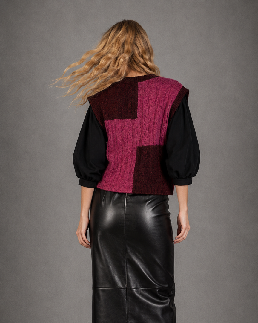 Chaleco Velvet Berry