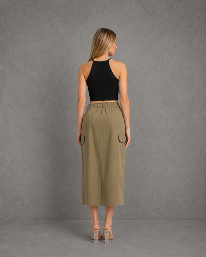 Pollera Cargo Olive
