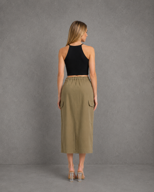 Pollera Cargo Olive