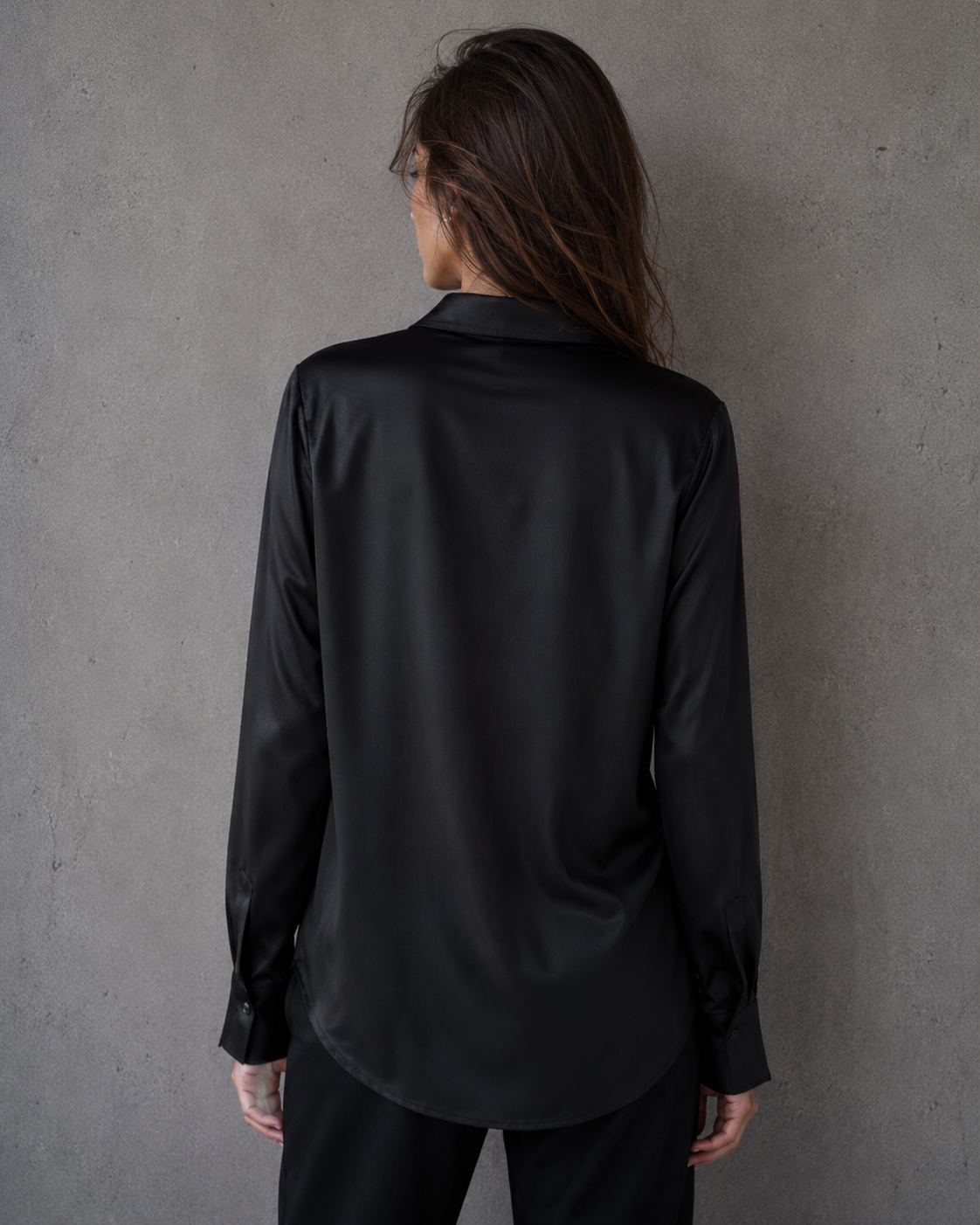 Camisa Satinada Black