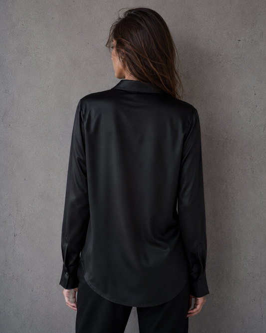 Camisa Satinada Black