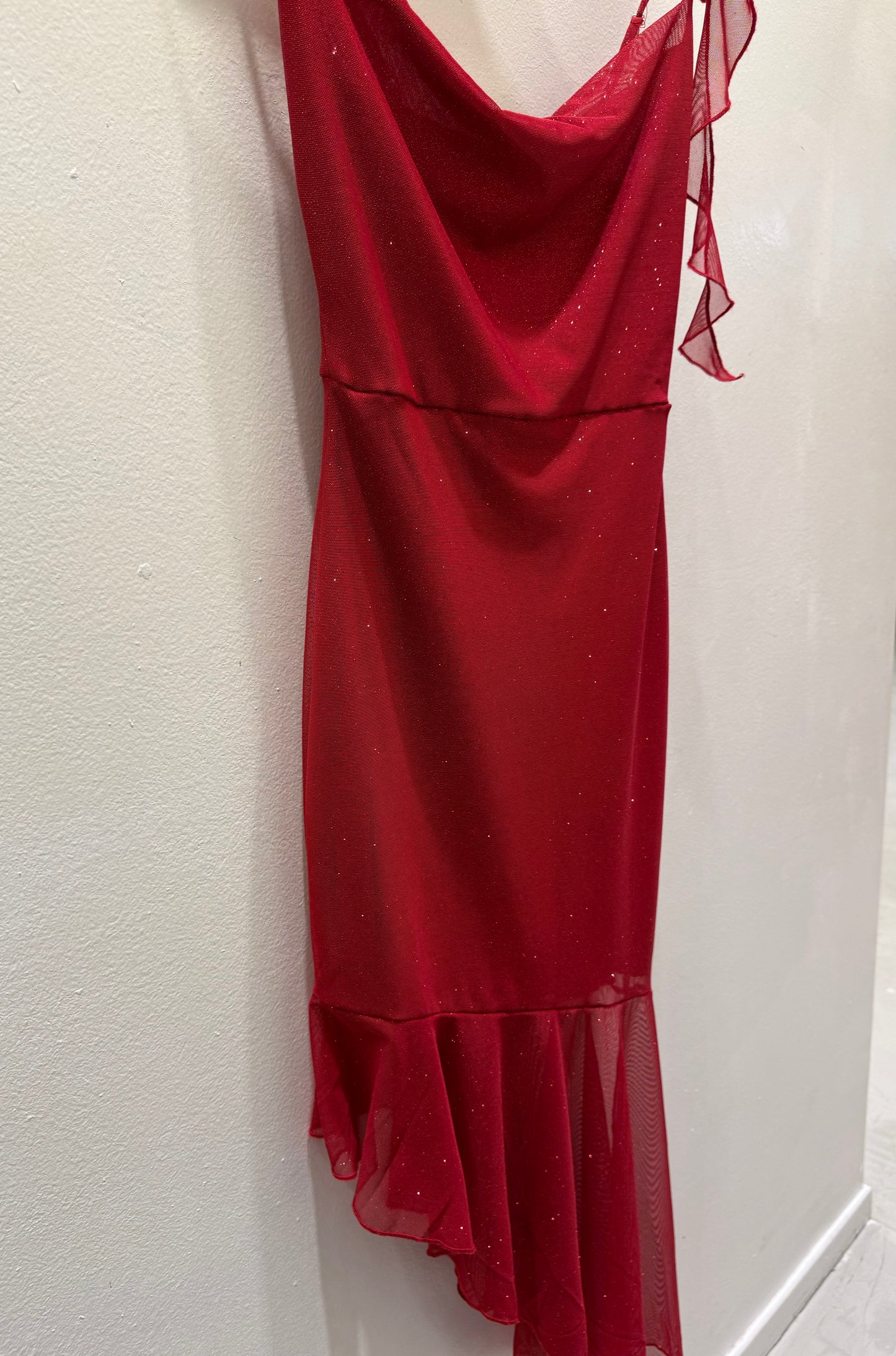 Side Red Dress