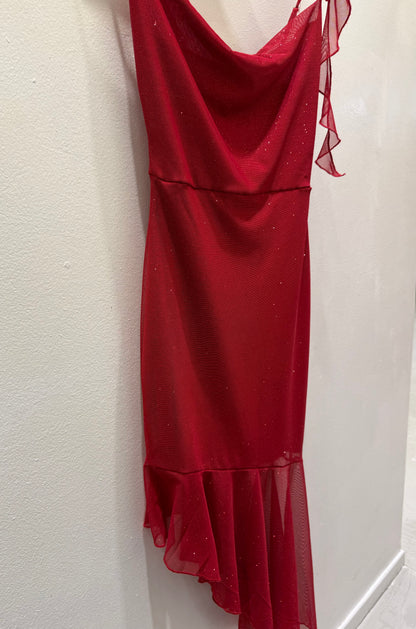 Side Red Dress
