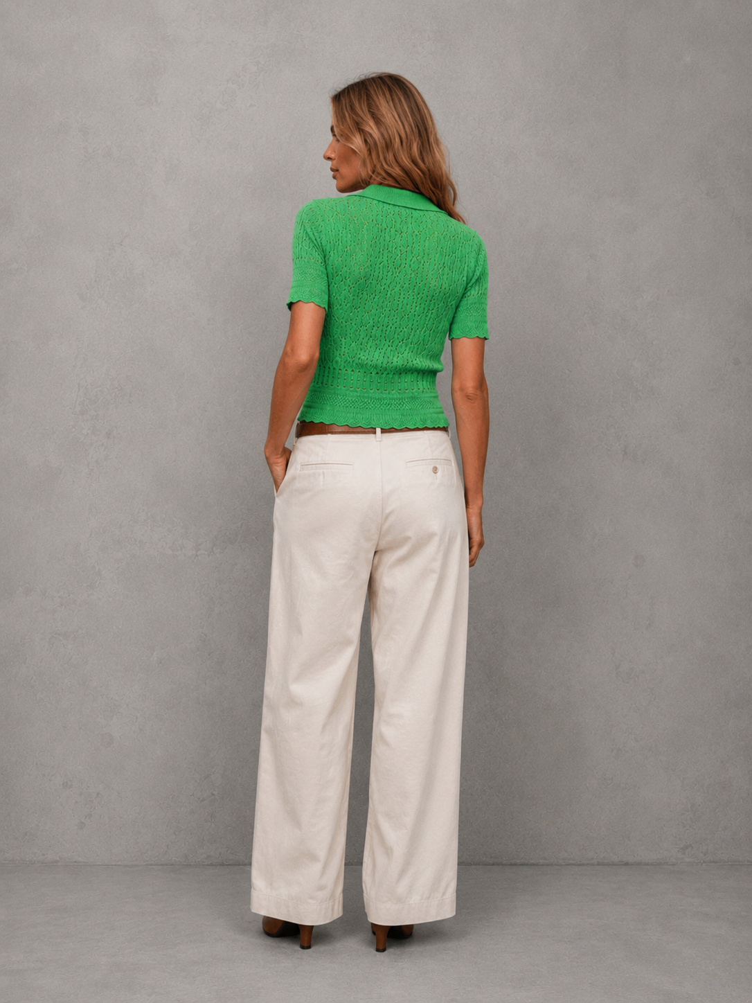 Saco knitewear verde