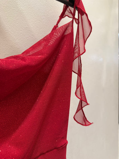 Side Red Dress