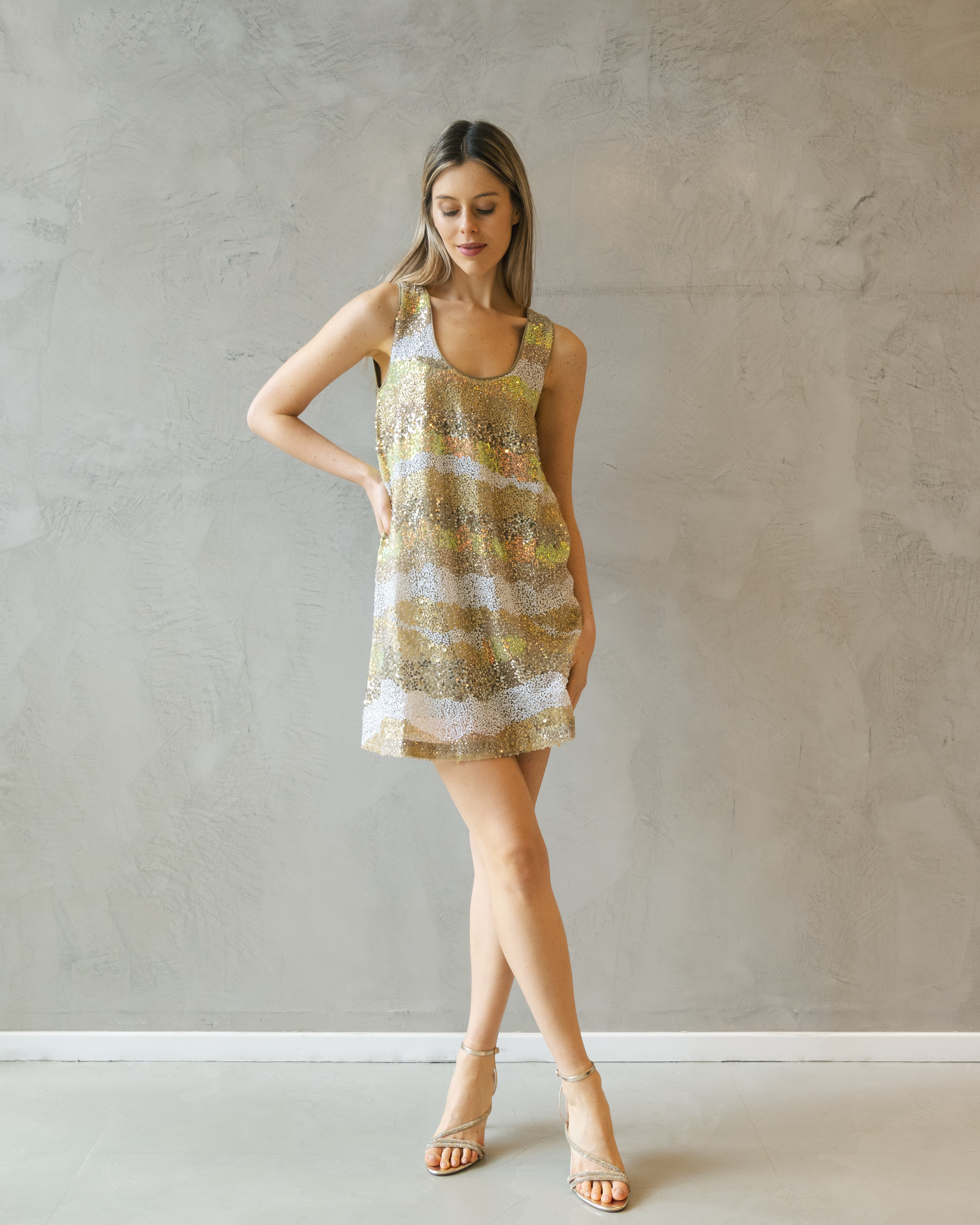 Vestido Vegas Gold