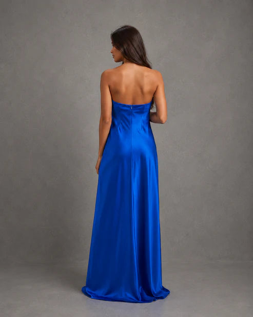 Vestido Largo Satin Tube