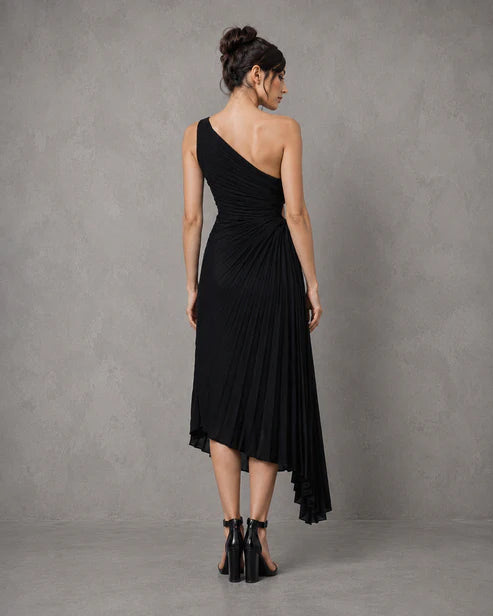 Vestido Solid Ruched